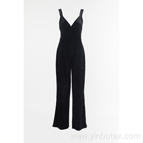 Iron silver jumpsuit with shoulder girdle